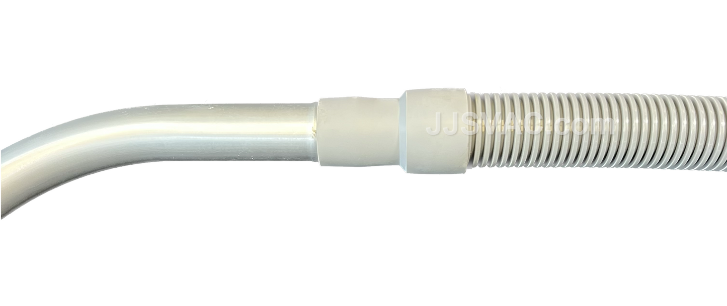 1-1/2" Two Piece Vacuum Cleaning Wand - 54" Aluminum Tube - Metal Coupling - Friction Fit - Flexaust / TUEC 22A5