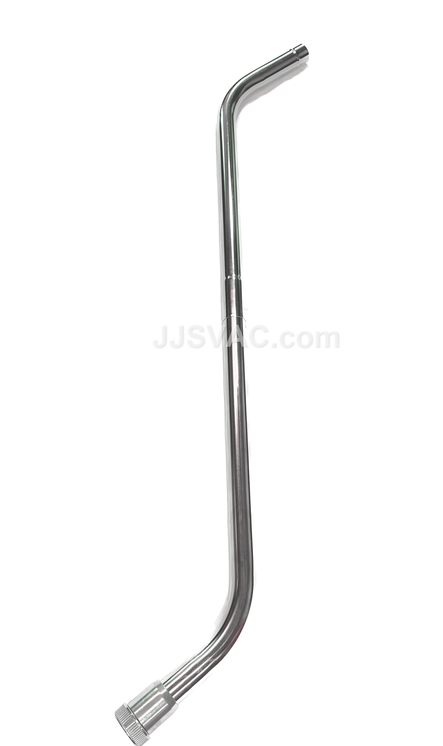 1-1/2" Two Piece Vacuum Cleaning Wand - 54" Chrome Steel Tube - Metal Coupling - Friction Fit - Flexaust / TUEC 22C5