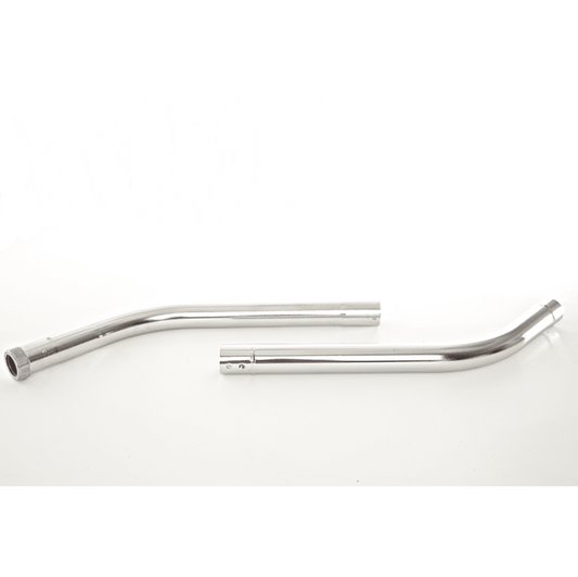 2" Two Piece Vacuum Cleaning Wand - 54" Chrome Steel Tube - Metal Coupling - Friction Fit - Flexaust / TUEC 32CWCI5